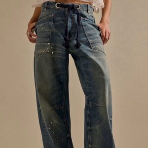 We The Free Moxie Pull-On Barrel Jeans